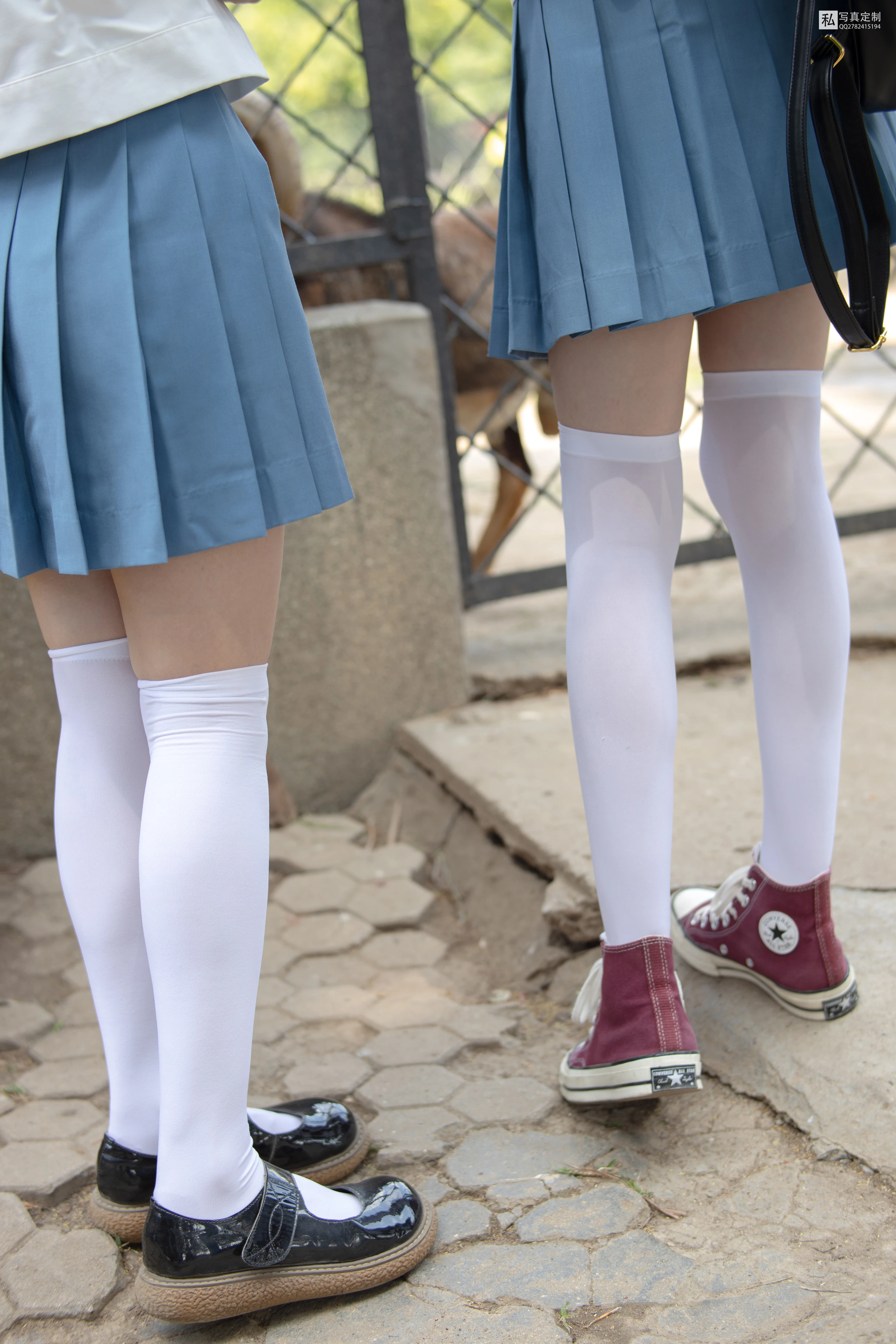 森萝财团 JKFUN-025 默陌&Aika  80D白丝过膝袜 [93P]插图